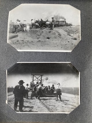 EARLY 1900s PHOTO ALBUM COLORADO UTAH STROEBEL AIRSHIP