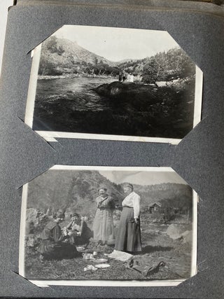 EARLY 1900s PHOTO ALBUM COLORADO UTAH STROEBEL AIRSHIP