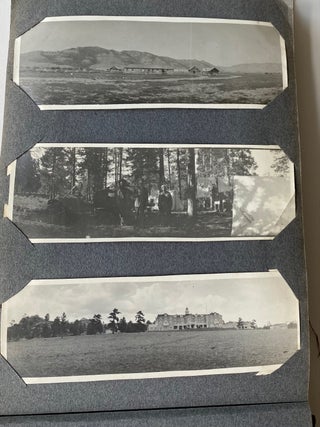 EARLY 1900s PHOTO ALBUM COLORADO UTAH STROEBEL AIRSHIP