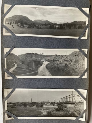 EARLY 1900s PHOTO ALBUM COLORADO UTAH STROEBEL AIRSHIP