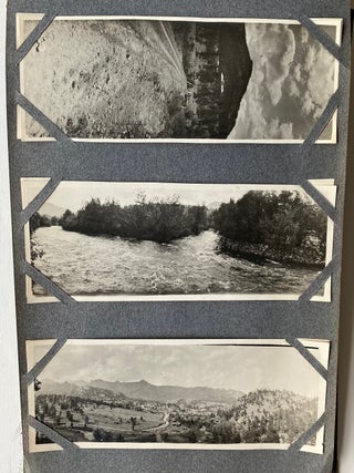 EARLY 1900s PHOTO ALBUM COLORADO UTAH STROEBEL AIRSHIP
