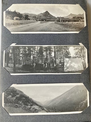 EARLY 1900s PHOTO ALBUM COLORADO UTAH STROEBEL AIRSHIP