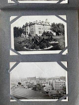 EARLY 1900s PHOTO ALBUM COLORADO UTAH STROEBEL AIRSHIP