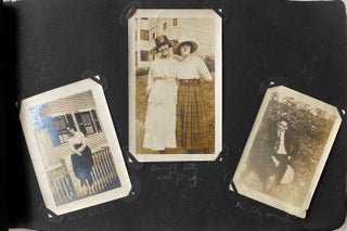 WOMEN MOCK WEDDINGS 1917 - 1930s PHOTO ALBUM MAINE AND NH
