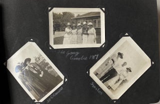 WOMEN MOCK WEDDINGS 1917 - 1930s PHOTO ALBUM MAINE AND NH