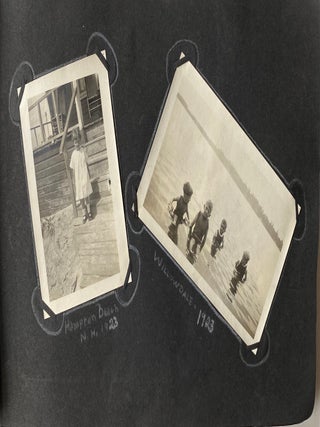 WOMEN MOCK WEDDINGS 1917 - 1930s PHOTO ALBUM MAINE AND NH