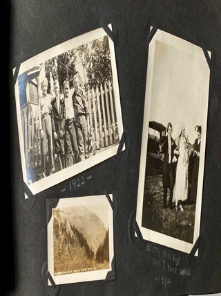 WOMEN MOCK WEDDINGS 1917 - 1930s PHOTO ALBUM MAINE AND NH