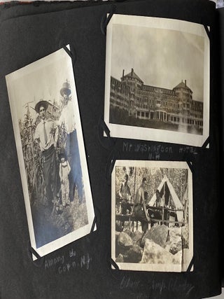 WOMEN MOCK WEDDINGS 1917 - 1930s PHOTO ALBUM MAINE AND NH