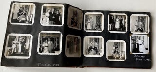 1952 COURTSHIP to WEDDING of JEWISH COUPLE PHOTO ALBUM with CHARMING DRAWINGS