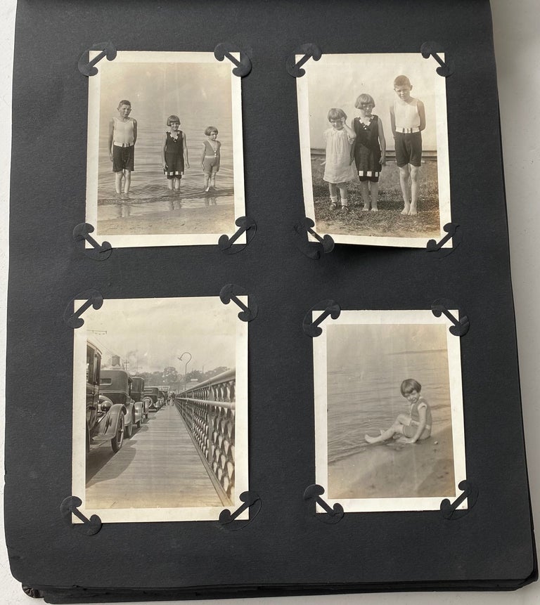 Item #438 1924-1929 PHOTO ALBUM WITH NEARLY 400 PHOTOS CZECH FAMILY HOME and TRAVELS NYC