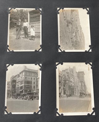 1924-1929 PHOTO ALBUM WITH NEARLY 400 PHOTOS CZECH FAMILY HOME and TRAVELS NYC