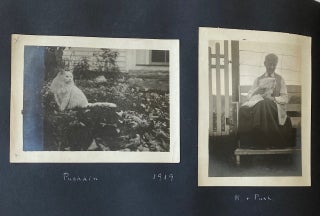 CAT NAMED PUSHKIN STARS IN THIS 1916-1921 PHOTO ALBUM WITH CUT-OUT SILHOUETTES