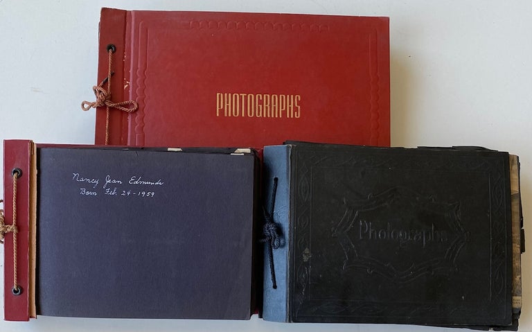 Item #440 FATHER & DAUGHTER ANNOTATED PHOTO ALBUMS OF THEIR YOUNG LIVES. 1940s - 1960s