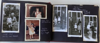 FATHER & DAUGHTER ANNOTATED PHOTO ALBUMS OF THEIR YOUNG LIVES. 1940s - 1960s