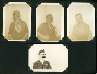 ONE MAN. DIFFERENT COSTUMES. SEVERAL YEARS. c. 1950 PHOTO ALBUM