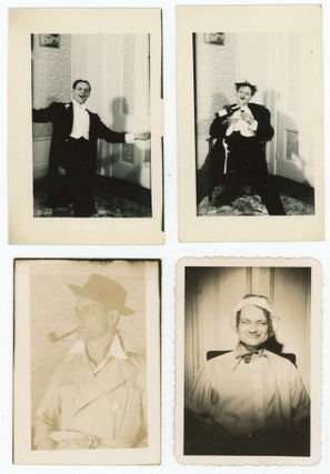 ONE MAN. DIFFERENT COSTUMES. SEVERAL YEARS. c. 1950 PHOTO ALBUM