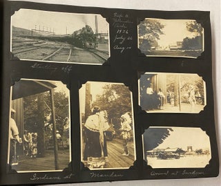 TRAVEL PHOTO ALBUM EARLY 1900s - 1920s YELLOWSTONE - WASHINGTON DC - MAINE - PAN AMERICAN EXPOSITION