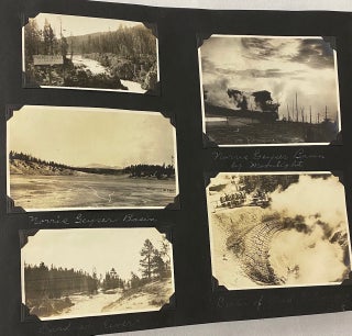 TRAVEL PHOTO ALBUM EARLY 1900s - 1920s YELLOWSTONE - WASHINGTON DC - MAINE - PAN AMERICAN EXPOSITION
