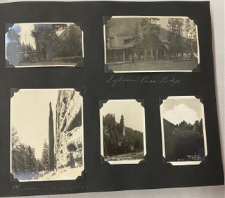 TRAVEL PHOTO ALBUM EARLY 1900s - 1920s YELLOWSTONE - WASHINGTON DC - MAINE - PAN AMERICAN EXPOSITION