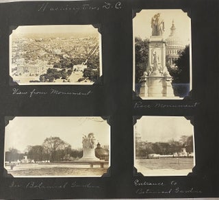 TRAVEL PHOTO ALBUM EARLY 1900s - 1920s YELLOWSTONE - WASHINGTON DC - MAINE - PAN AMERICAN EXPOSITION
