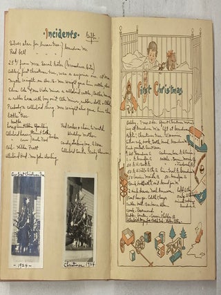 BABY BOOK DOCUMENTING THE EARLY LIFE OF A SON, ASHLEY SPAULDING BORN IN 1924