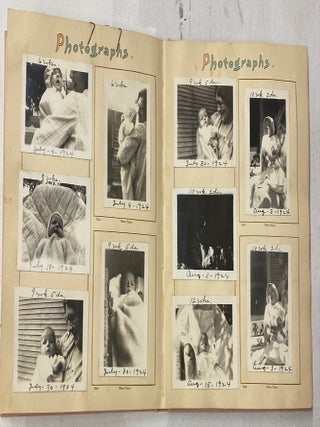BABY BOOK DOCUMENTING THE EARLY LIFE OF A SON, ASHLEY SPAULDING BORN IN 1924