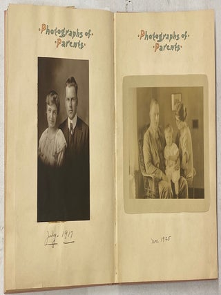 BABY BOOK DOCUMENTING THE EARLY LIFE OF A SON, ASHLEY SPAULDING BORN IN 1924