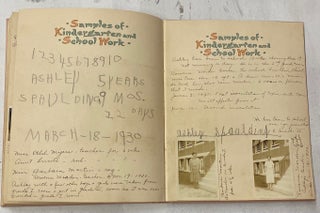 BABY BOOK DOCUMENTING THE EARLY LIFE OF A SON, ASHLEY SPAULDING BORN IN 1924