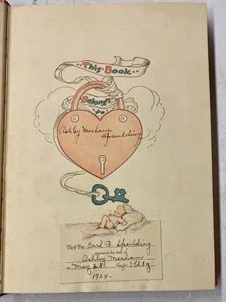 BABY BOOK DOCUMENTING THE EARLY LIFE OF A SON, ASHLEY SPAULDING BORN IN 1924
