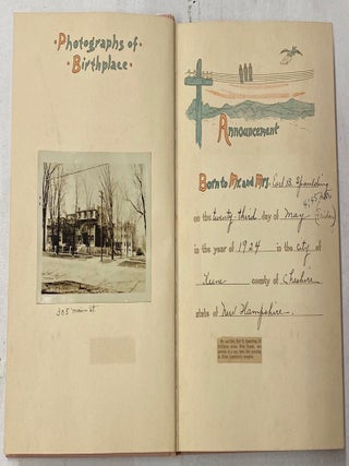 BABY BOOK DOCUMENTING THE EARLY LIFE OF A SON, ASHLEY SPAULDING BORN IN 1924