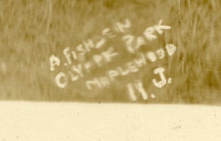 OLYMPIC PARK - MAPLEWOOD NJ AMUSEMENT PARKS CONVENTION PANORAMIC PHOTO 1931