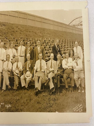 OLYMPIC PARK - MAPLEWOOD NJ AMUSEMENT PARKS CONVENTION PANORAMIC PHOTO 1931