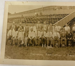 OLYMPIC PARK - MAPLEWOOD NJ AMUSEMENT PARKS CONVENTION PANORAMIC PHOTO 1931