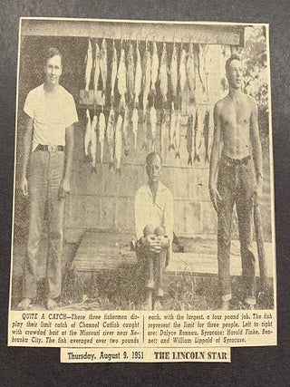 THE CORNHUSKER JOCK STURGES or BRUCE BELLAS if HE NEVER LEFT NEBRASKA - 1951 FISHING TRIP PHOTO ALBUM