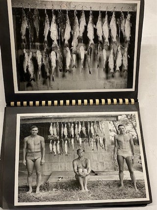THE CORNHUSKER JOCK STURGES or BRUCE BELLAS if HE NEVER LEFT NEBRASKA - 1951 FISHING TRIP PHOTO ALBUM