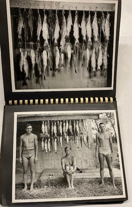 THE CORNHUSKER JOCK STURGES or BRUCE BELLAS if HE NEVER LEFT NEBRASKA - 1951 FISHING TRIP PHOTO ALBUM