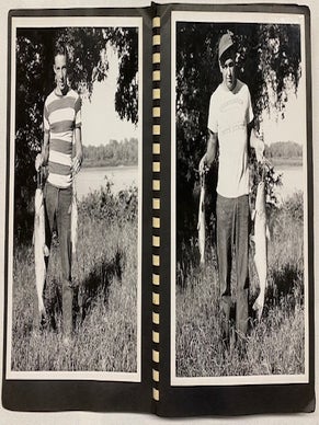 THE CORNHUSKER JOCK STURGES or BRUCE BELLAS if HE NEVER LEFT NEBRASKA - 1951 FISHING TRIP PHOTO ALBUM