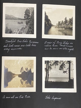 1940 PHOTO ALBUM WOMAN PHOTOGRAPHER/NANNY in MICHIGAN