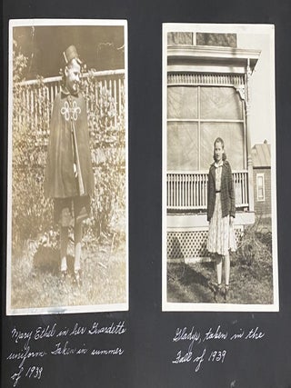 1940 PHOTO ALBUM WOMAN PHOTOGRAPHER/NANNY in MICHIGAN