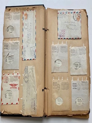 WWII VMAIL & HANDWRITTEN LETTERS SCRAPBOOK