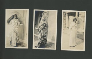 AFFECTIONATE WOMEN, OUTDOORS, SPORTS, AND COSTUMES 1910's PHOTO ALBUM