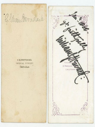 VICTORIAN CDV PHOTO ALBUM - HAND-TINTED PHOTOS