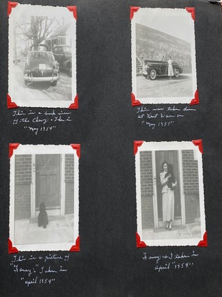 MID 1950s PHOTO ALBUM - WOMAN'S OBSESSION with "MY MAN"