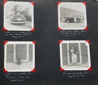 MID 1950s PHOTO ALBUM - WOMAN'S OBSESSION with "MY MAN"