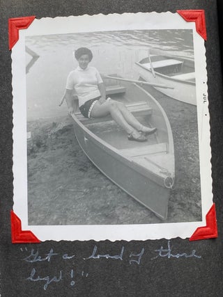 MID 1950s PHOTO ALBUM - WOMAN'S OBSESSION with "MY MAN"