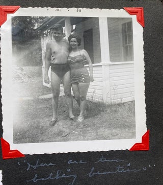 MID 1950s PHOTO ALBUM - WOMAN'S OBSESSION with "MY MAN"