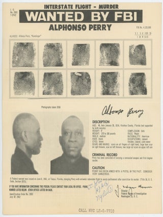 FBI WANTED MUGSHOT NOTICE MAILERS 1961 - 1963