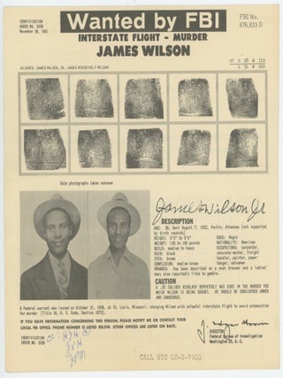 FBI WANTED MUGSHOT NOTICE MAILERS 1961 - 1963