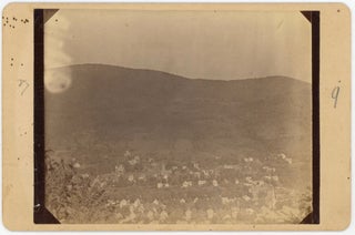 Item #511 SHELBURNE FALLS VILLAGE MA & HUNTLEY HOUSE CABINET PHOTOS 1887. Larkin Mead