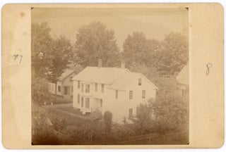 SHELBURNE FALLS VILLAGE MA & HUNTLEY HOUSE CABINET PHOTOS 1887